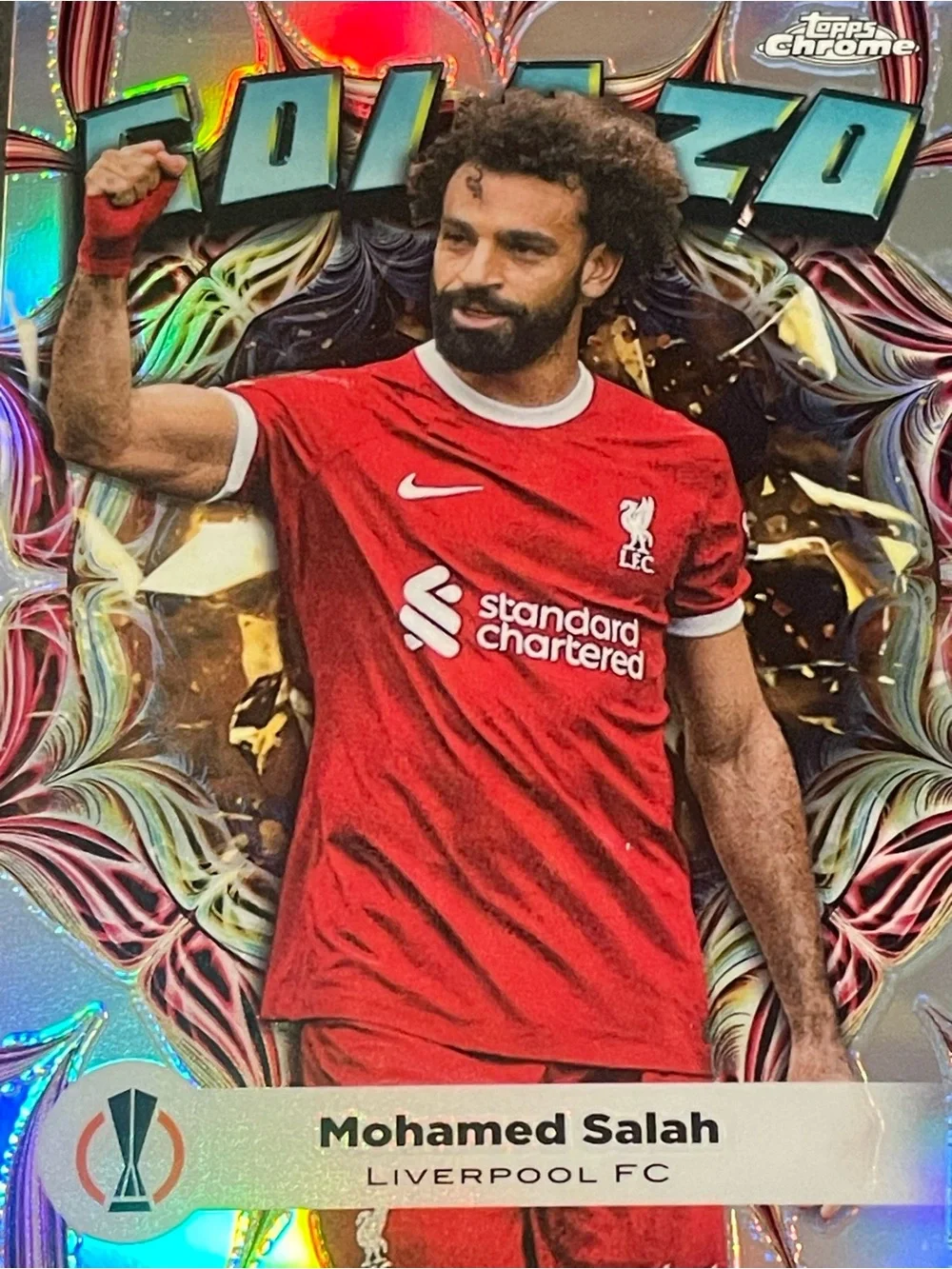 2023-24 Topps Chrome UEFA Club Competitions - Golazo Mohamed Salah #GL-6 - Picture 3 of 4